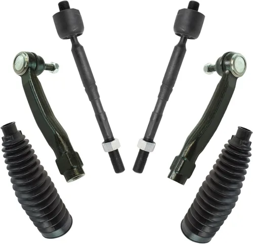 Vista 286 de TRQ Kit de dirección delantera con barra de acoplamiento de fuelle de piñón y cremallera compatible con Toyota Echo 2000-2005