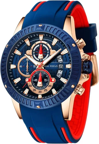 Vista 16 de AIMES Mens Watches for Men Casual Chronograph Waterproof Sport Military Watch Analog Quartz Movement Stylish Luxury Dress Wrist Watch Elegant Gift