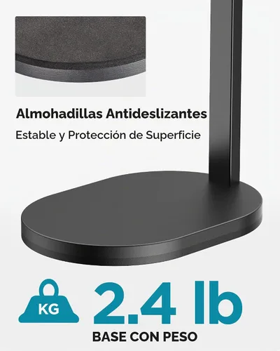 Vista 3 de InnoGear Soporte de Micrófono de Estudio, Carga Máxima 2.64 lb Brazo de Micrófono Montaje de Escritorio Soporte de Micrófono de Escritorio