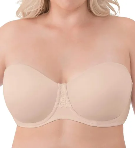 Vista 11 de Vanity Fair - Brasier sin tirantes para mujer, suaviza la espalda Paquete de 2 - Beige/Negro