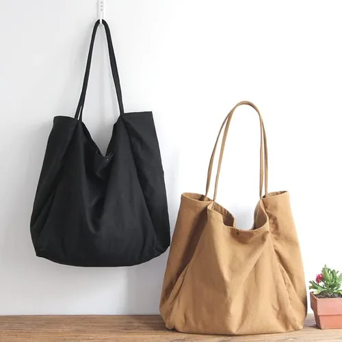 Vista 6 de Jeelow Bolso de mano de lona para hombre y mujer