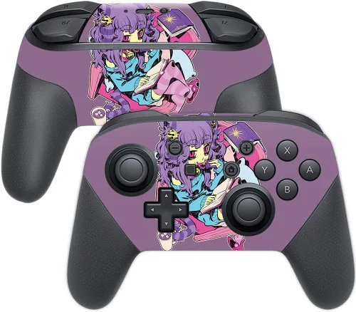 Vista 11 de MightySkins Skin compatible con Nintendo Switch Pro Controller - Alien Battle Funda protectora de vinilo duradera y única Fácil de aplicar