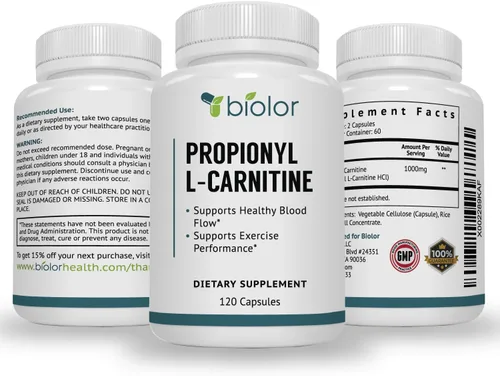 Vista 8 de Biolor Propionil-L-carnitina (PLCAR) de alta absorción sin rellenos artificiales - Suplemento eficaz de propionil L carnitina HCL para apoyar
