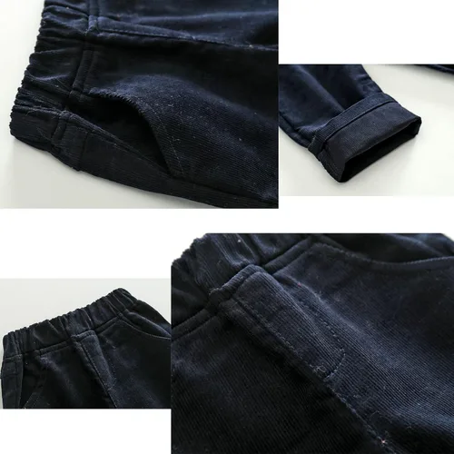 Vista 4 de Kimocat Conjunto de 2 piezas de ropa de manga larga a cuadros y pantalones
