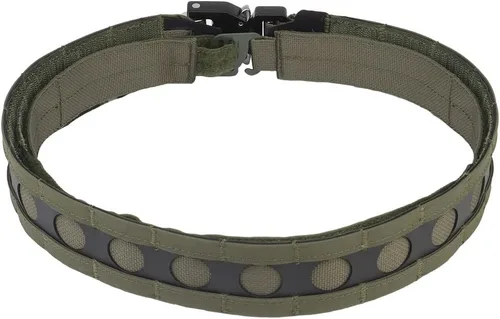 Vista 2 de Cinturones tácticos ligeros para hombres hebilla de liberación rápida Battle Molle cinturón exterior con cinturón