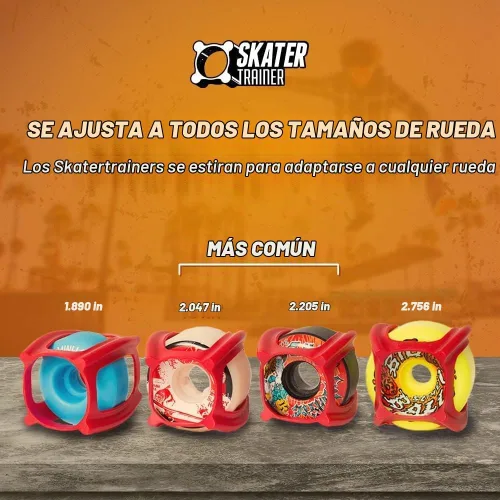 Vista 4 de Skater Trainer Wheels - Beginners get Skateboard Tricks Fast, Safe and Fun Viral accessory gift - Helps beginners stay excited about their new