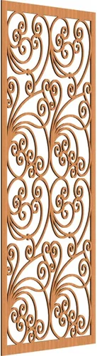 Vista 143 de 9 3/8"W x 24 3/8"H x 1/4"T Marilla Decorativos Paneles de Pared de Madera Calado, Abedul