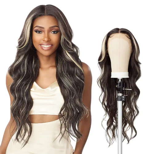 Vista 7 de Sensationnel Butta Lace Wigs - Unidad 20 Extra Ancha Raya Profunda de 5 Pulgadas Línea de Cabello Sintética Predesplumada Sin Pegamento Encaje 1