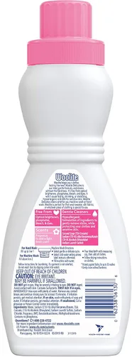 Vista 2 de Woolite Delicates - Detergente líquido para lavar a máquina y a mano, cuidado suave para seda, lana y telas finas, 16 onzas