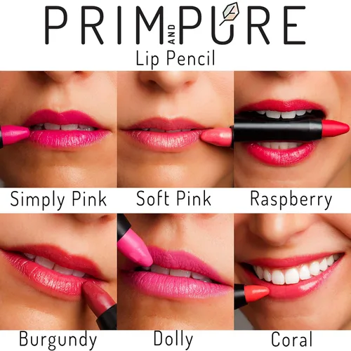 Vista 3 de Lápiz labial natural para mujer, tintes de alto pigmento, libre de crueldad, lápiz labial orgánico fabricado en Estados Unidos, cosméticos seguros