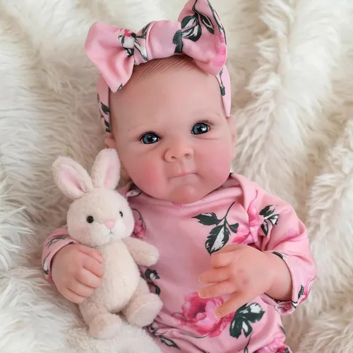 Vista 5 de FOCKOF Muñecas de Bebé Realistas Reborn - Muñecas de Bebé de la Vida Real de 18 Pulgadas Niña Muñeca de Bebé Realista con Accesorios para 3+ Años