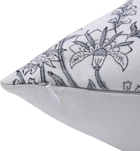 Vista 3 de Funda de cojín de algodón grueso de 14 x 14 pulgadas, con cremallera, para sofá, sillón y cama, decoración de otoño, granja, al aire libre, sala