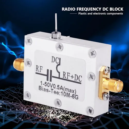 Vista 5 de Módulo de T de sesgo de banda ancha de 2 uds, 10 MHz a 6 GHz, radiofrecuencia de microondas, módulo amplificador coaxial de bajo ruido