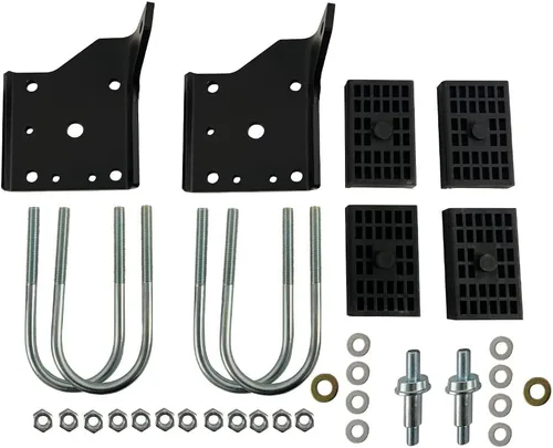 Vista 2 de BST BSSP Kit de placa de choque de resorte de hoja múltiple con pernos para Chevry Nova Camaro Firebird 1968-1972 con tachuelas de muelles multihoja