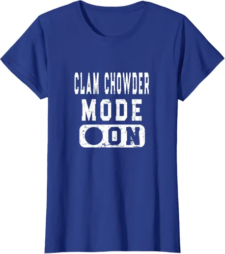 Vista 7 de Clam Chowder Mode On - Camiseta de broma de sopa de almejas, Negro