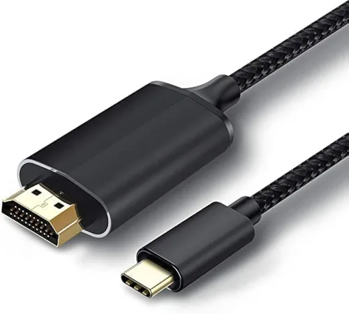 Vista 8 de Cable Lightning 2 en 1 de 6 pies • Tipo C a HDMI • Cable HDMI de doble interfaz para iPhone 16/15/14/Pro/Max y iPad Pro/Air, sincroniza video