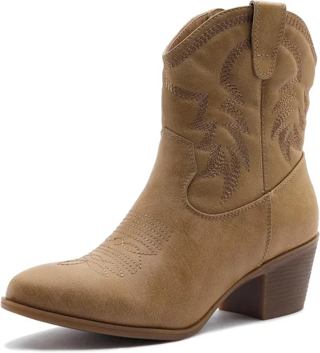 Vista 15 de GLOBALWIN Botas vaqueras marrones para mujer 22yy10 negro2
