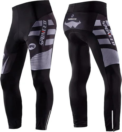 Vista 16 de sponeed Pantalones de bicicleta para hombre, 4D, acolchados, mallas de ciclismo de carretera, leggings para ciclista al aire libre, ropa de ciclismo