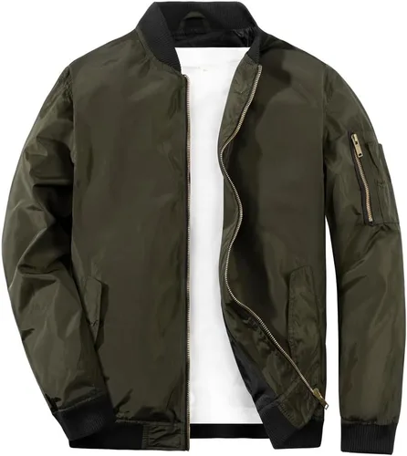 Vista 6 de MADHERO - Chaqueta de piloto ligera y entallada para hombre