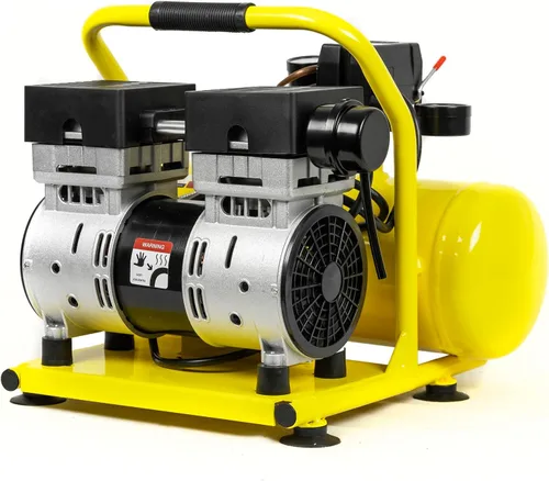 Vista 3 de Compressor Source Compresor de aire portátil de 2 galones 4.9 CFM 125 PSI Max 1 HP sin aceite 66dB silencioso