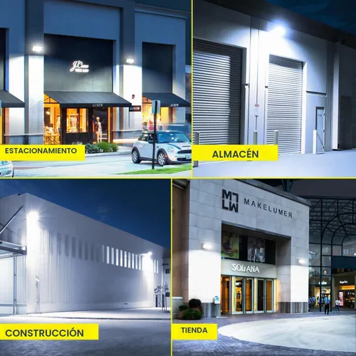 Vista 8 de LEDMO 120W LED Paquete de Pared Luz 15840LM 840W HPS/HID Equivalente 5000K LED Luz de inundación Comercial e Industrial al aire libre LED Luces