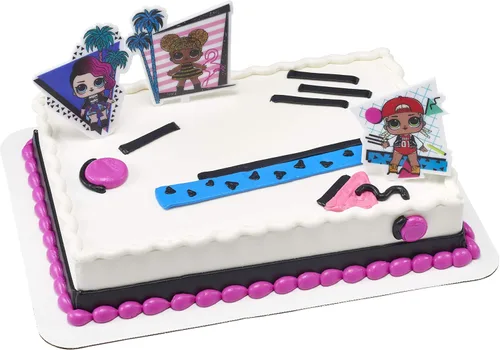 Vista 4 de DecoPac L.O.L. Surprise! Born to Sparkle Cake Topper DecoSet® - Decoración para tartas