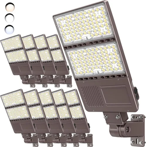 Vista 25 de Luz LED de estacionamiento de 150 W, 120 W, 90 W, ajustable, 4500 K, 5000 K, 5700 K, sintonizable hasta 22500 lm, fotocélula LED, caja de zapatos