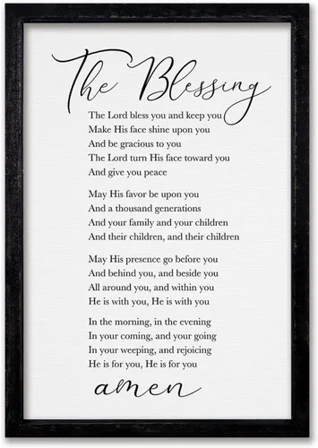 Vista 12 de comurdyo Bless This Home Decoración de Pared 16" × 11" Moderno Rústico Casa de Campo Inspirador Bendición Dulce Familia Cita Cartel