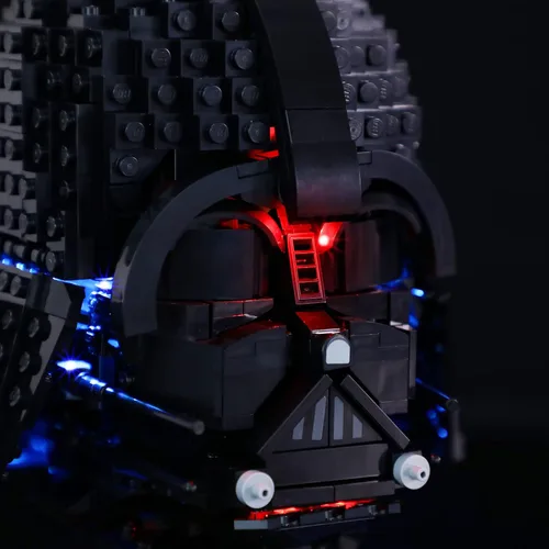 Vista 5 de LIGHTAILING Juego de luces para casco Darth Vader modelo de bloques de construcción - Kit de luces LED compatible con Lego 75304 - No incluye