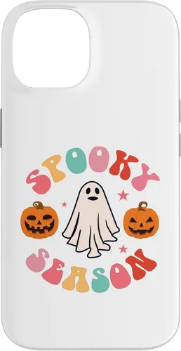 Vista 4 de Retro Halloween Cute Ghost Spooky Season Funny Case for iPhone 17