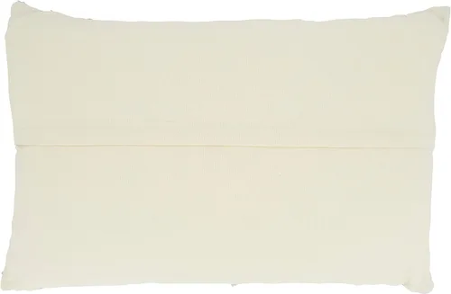 Vista 2 de SARO LIFESTYLE Maximus Collection - Funda de almohada de algodón tejida a rayas, 16 x 24 pulgadas, color azul