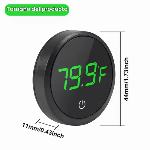 Vista 2 de 2pack Termómetro LED digital para acuario, termómetro de tanque de acuario con pantalla de medición de temperatura para peces, tortugas y acuáticos