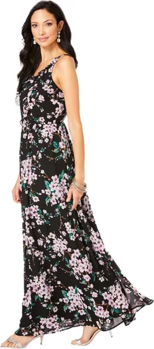 Vista 4 de Roamans Vestido romántico con volantes para mujer de talla grande