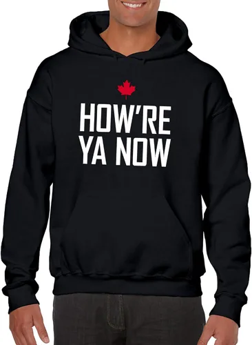 Vista 4 de Howm Ya Now - Sudadera con capucha divertida de felicitación canadiense
