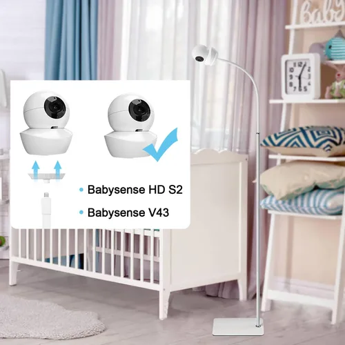 Vista 3 de Soporte de piso para monitor de bebé de 67" para Nanit Pro, Flex