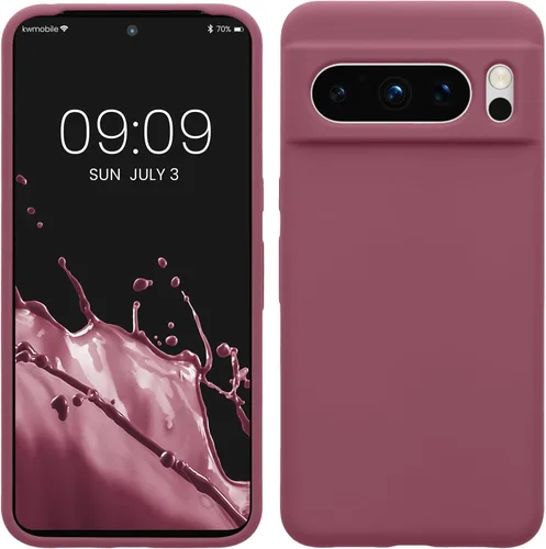Vista 44 de kwmobile Funda compatible con Google Pixel 7 Pro - Funda de silicona TPU con acabado suave - Piedra antigua