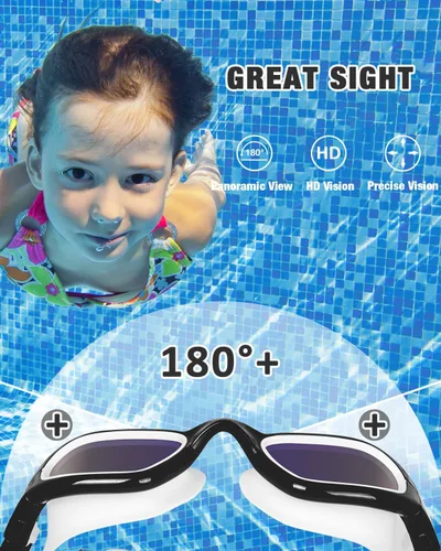 Vista 6 de XDX Gafas de natación para niños, gafas polarizadas con protección UV, antiniebla sin fugas para niños y jóvenes de 6 a 14 años