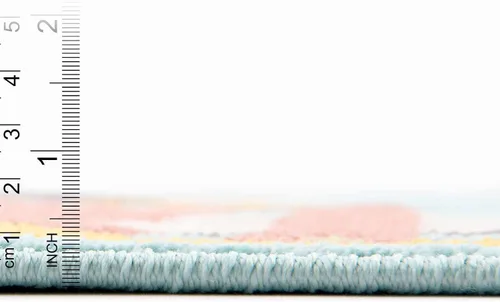 Vista 4 de Unique Loom Whimsy Kids Collection - Alfombra rectangular de 2 pies 2 pulgadas x 2 pies 11 pulgadas, color verde azulado/marfil