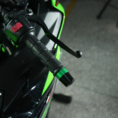 Vista 4 de Extremo de agarre para Kawasaki Ninja 250 300 400 650 1000 400R 250R 250R 250SX 1000SX H2R ZX14R ZX10R ZX6R motocicleta CNC aluminio manillar