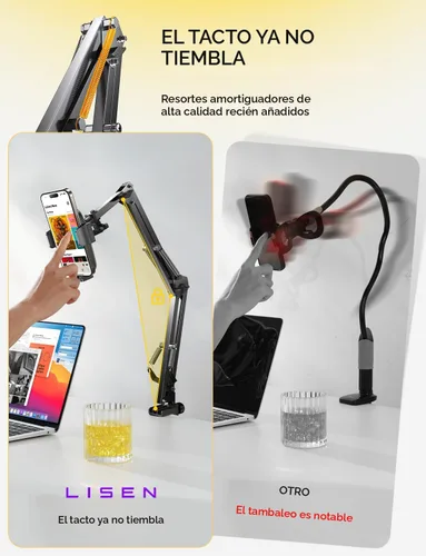 Vista 6 de LISEN - Soporte para teléfono celular para escritorio de cama, soporte