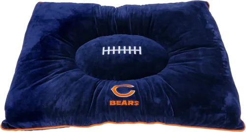 Vista 23 de NFL PET Bed - Cama de almohada de felpa suave y acogedora de Arizona Cardinals. Cama de fútbol para perros. Cama de colchón deportivo cálido