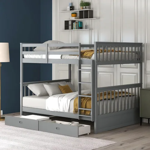 Vista 19 de Harper & Bright Designs Litera Queen con 2 cajones y cama nido extraíble