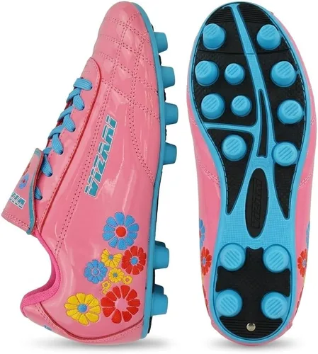Vista 8 de Zapato de fútbol de Vizari Blossom FG, niño pequeño Rosado/Azul