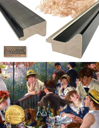 Vista 5 de DECORARTS - El almuerzo de los remeros de Pierre-Auguste Renoir. Impresiones giclée sobre lienzo. Mejora la decoración de tu hogar y oficina