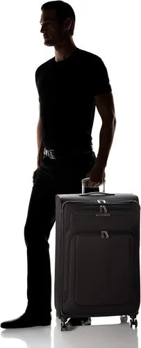 Vista 6 de Samsonite Solyte DLX Softside - Equipaje extensible con ruedas giratorias, Negro (Midnight black)), 123569-1548