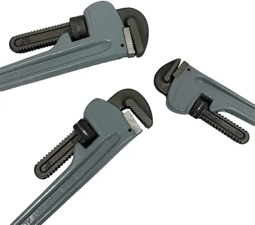 Vista 2 de PROLINEMAX Juego de llaves de tubería de aluminio de 3 piezas de 14 "18" 24" Juego de llaves de fontanería ajustables