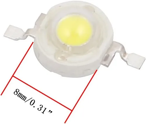 Vista 2 de Xiaoyztan 100pcs 1W blanco LED Bead Chips DC 3.0-3.2V