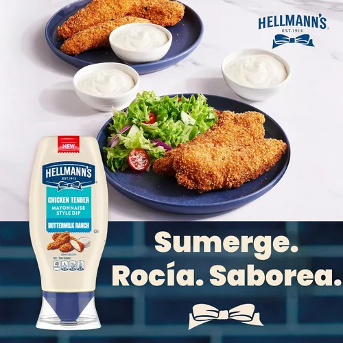 Vista 9 de Hellmann's Buttermilk Ranch Mayonesa 11.5 onzas, salsa de pollo, 1 unidad