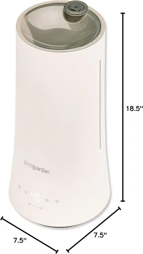 Vista 12 de PureGuardian Humidificador ultrasónico de niebla fría de 90 horas, 1.6 galones de llenado superior para habitaciones grandes con humidistato