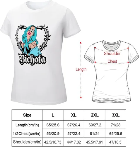 Vista 7 de Camisetas casuales para mujer, camiseta gráfica de moda, cuello redondo, camiseta de verano